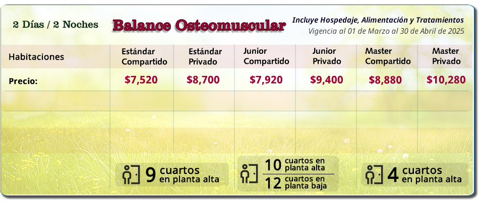 Paquete Spa 2 Días: Osteomuscular