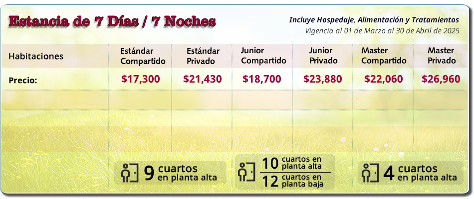 Paquete Spa 7 Días Básico